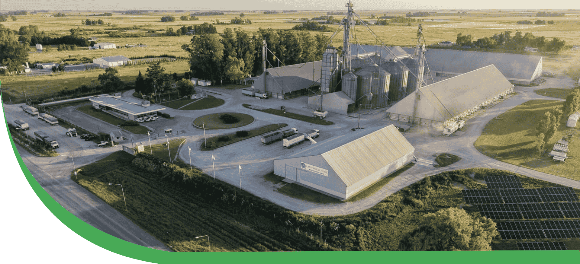 acopio de cereal en planta Campoamor Hnos